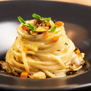 Linguine alla carbonara di mare