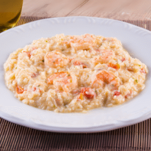 Risotto gambero rosso e burrata